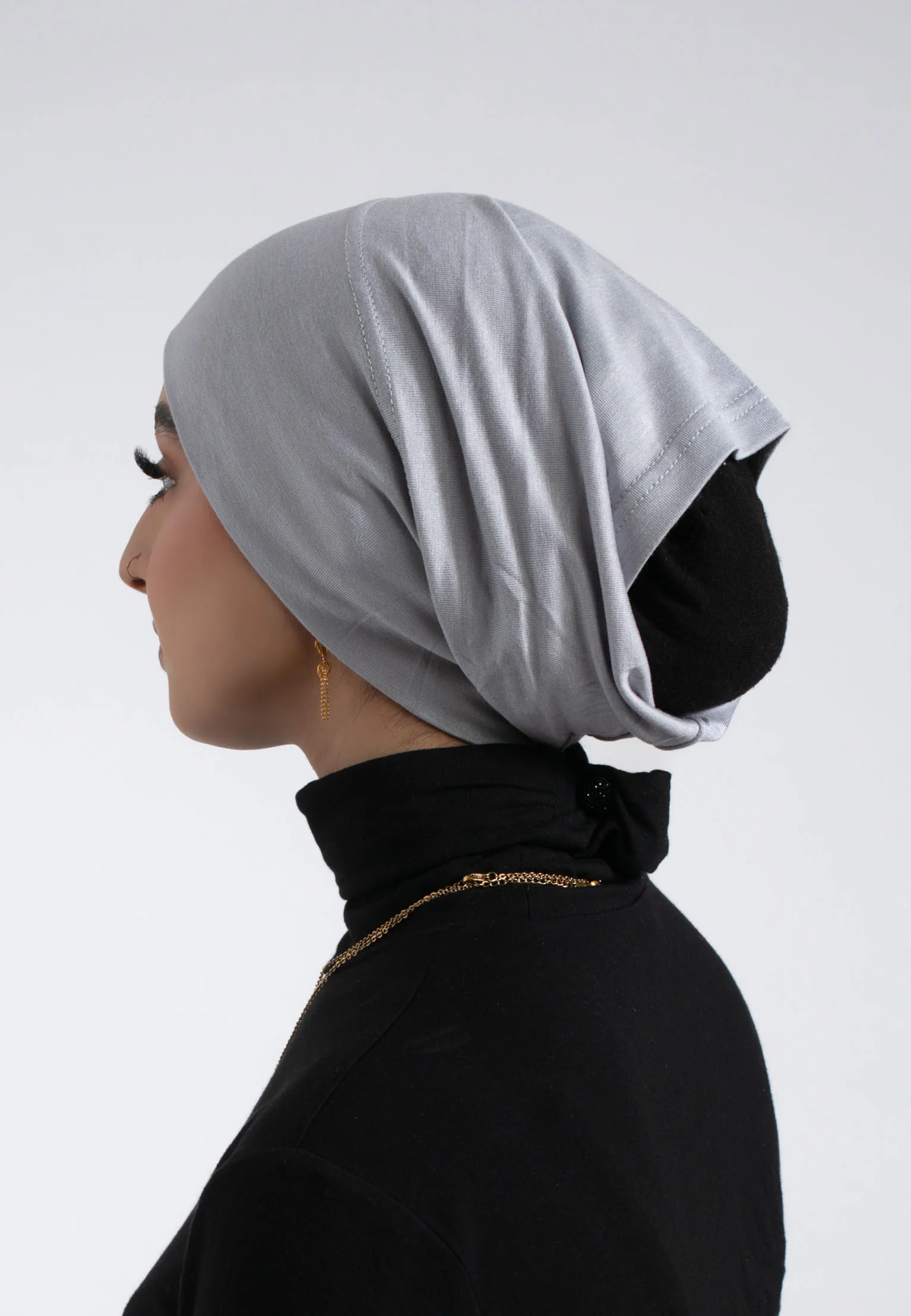 Tube Hijab Cap - Grey - Hayah Al-Muslimah