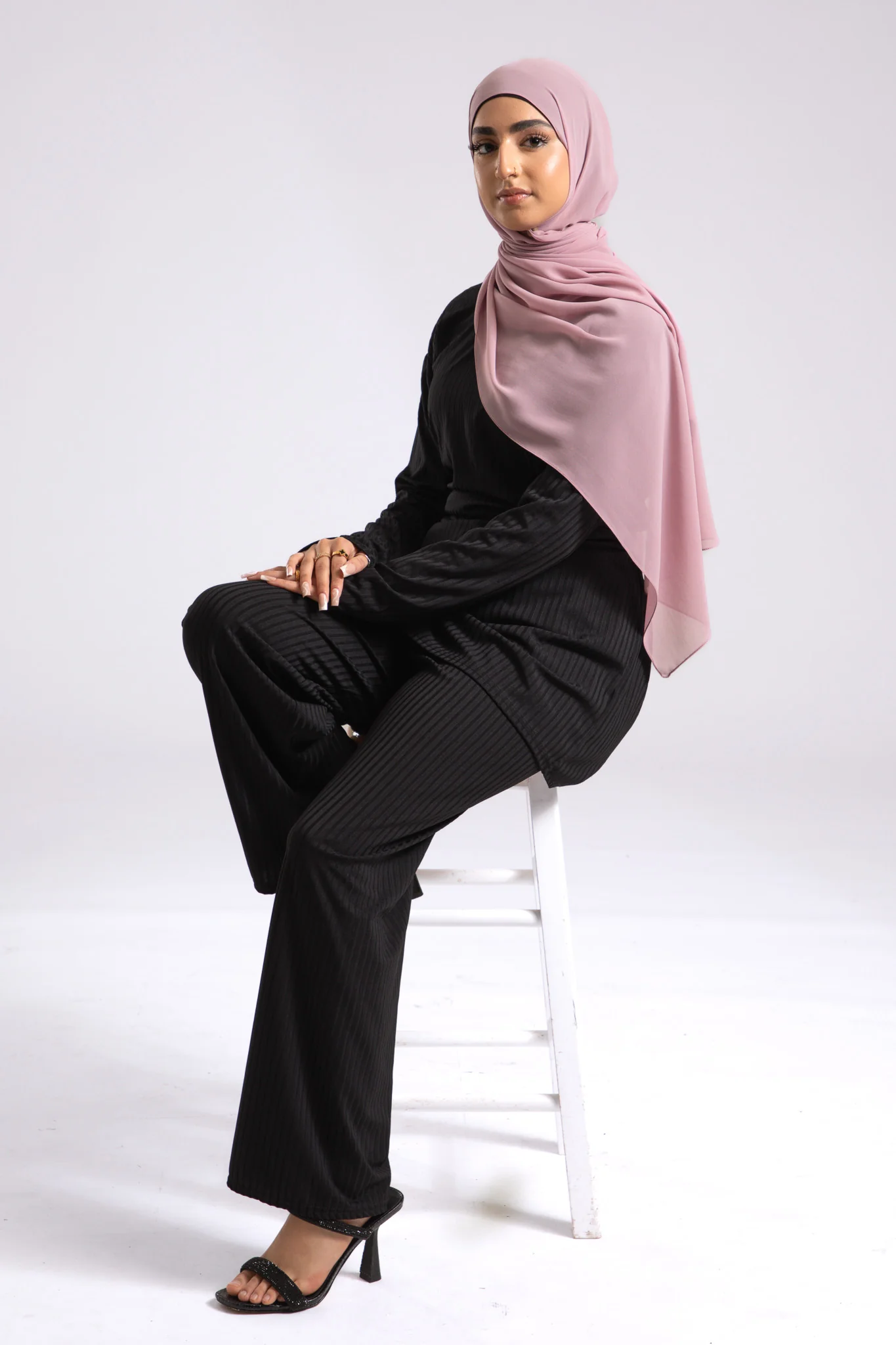 Premium Crepe Chiffon Hijab - Pink Swoon - Hayah Al-Muslimah