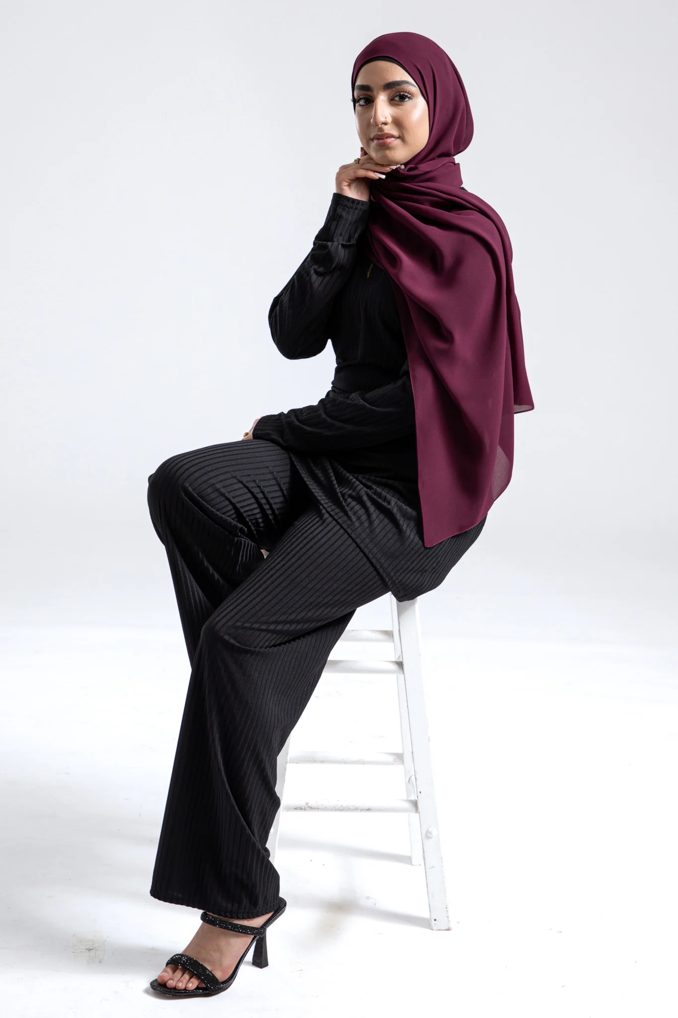 Soft Chiffon Hijab - Mulberry - Hayah Al-Muslimah