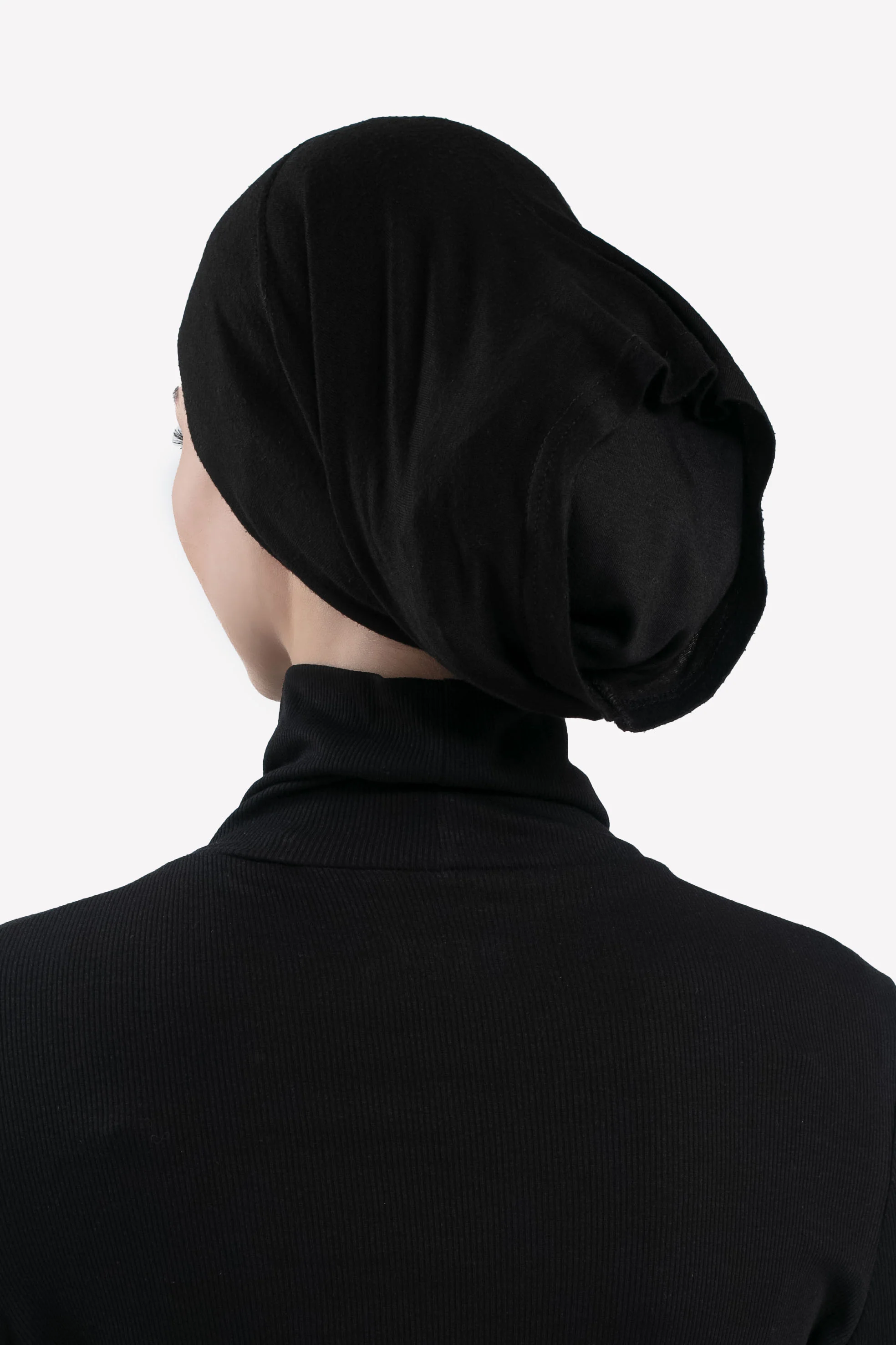 Tube Hijab Cap - Black - Hayah Al-Muslimah