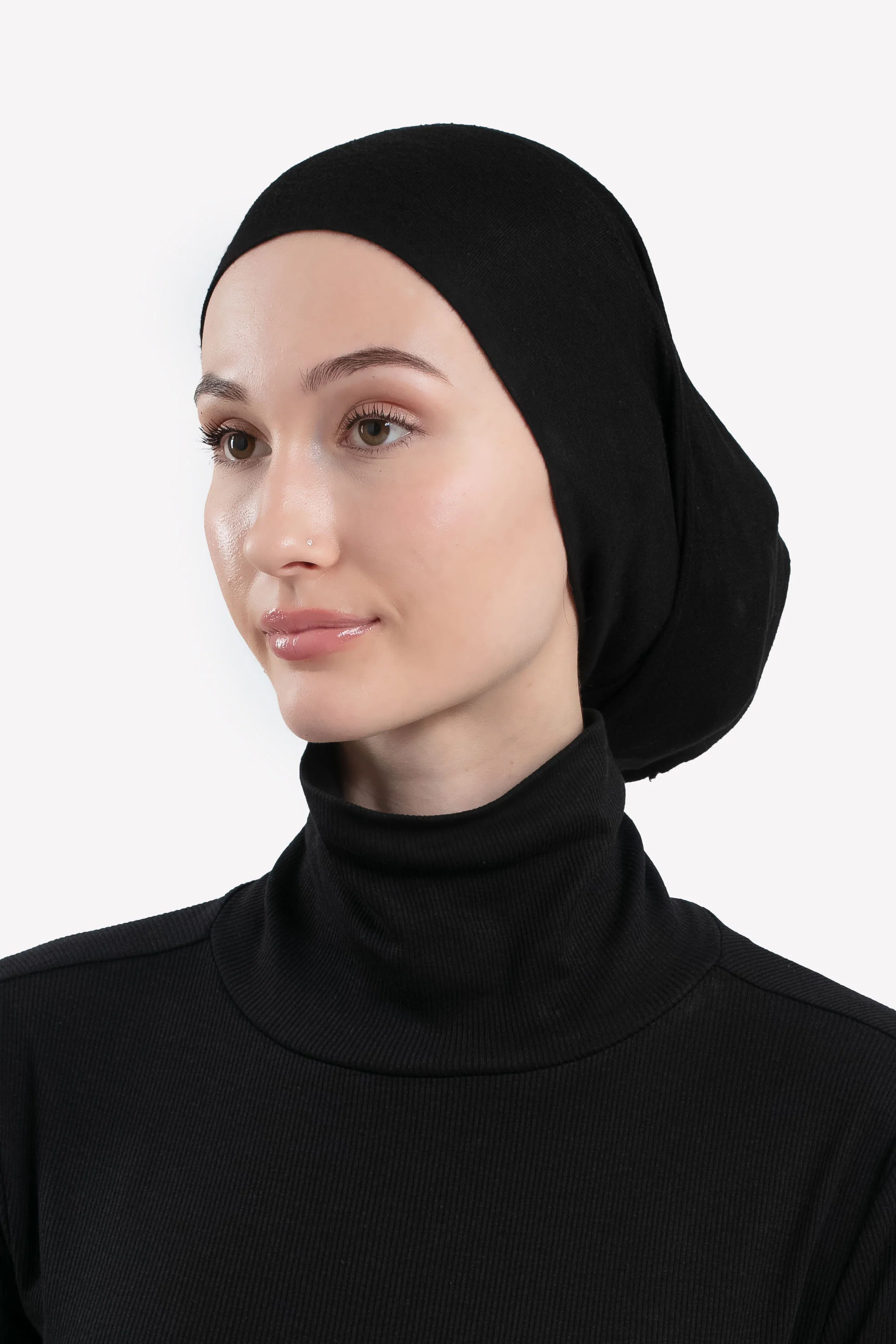 Tube Hijab Cap - Black - Hayah Al-Muslimah
