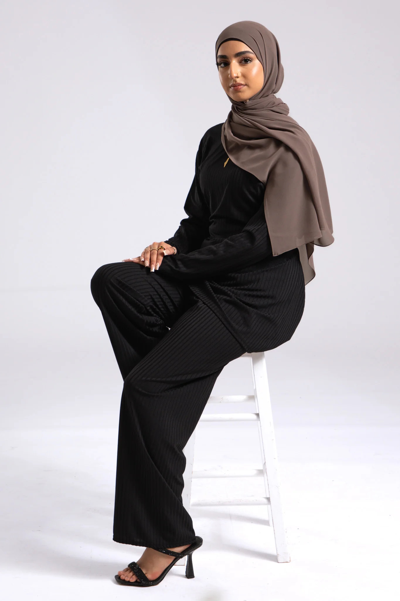 Premium Crepe Chiffon Hijab - Ash Brown - Hayah Al-Muslimah