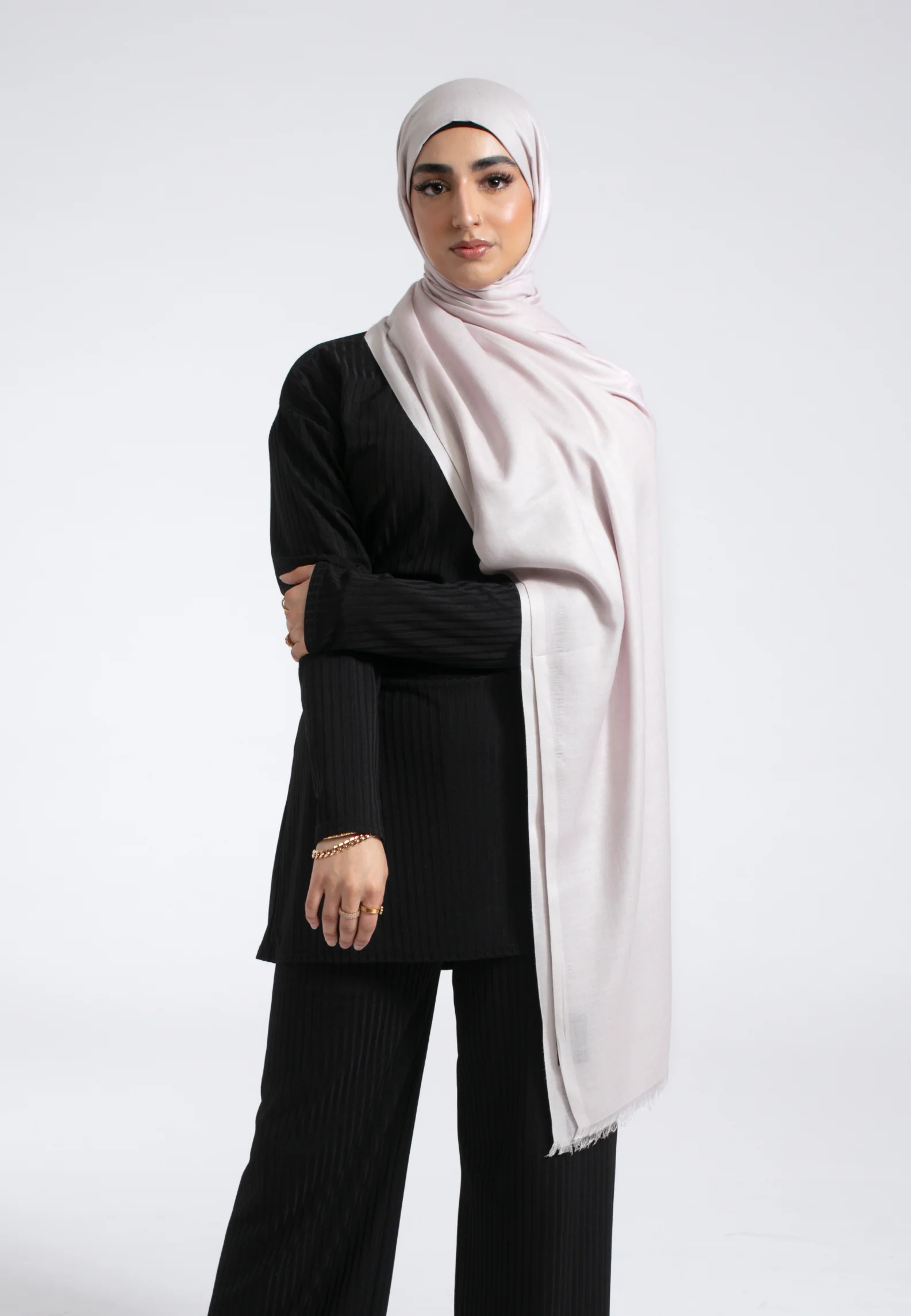 Premium Modal Hijab - Snow White - Hayah Al-Muslimah
