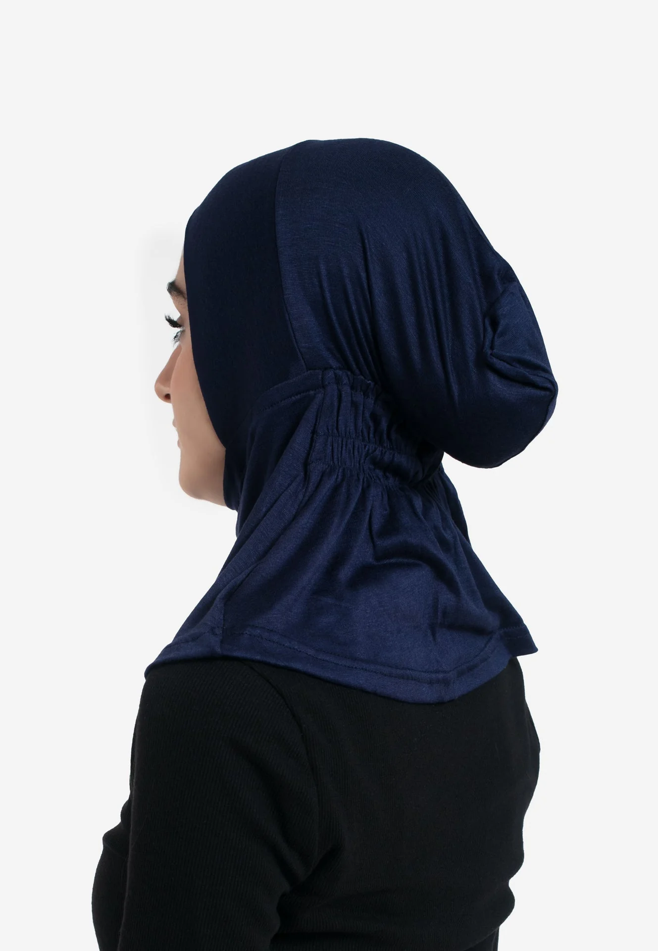 Full Coverage Hijab Cap - Navy - Hayah Al-Muslimah
