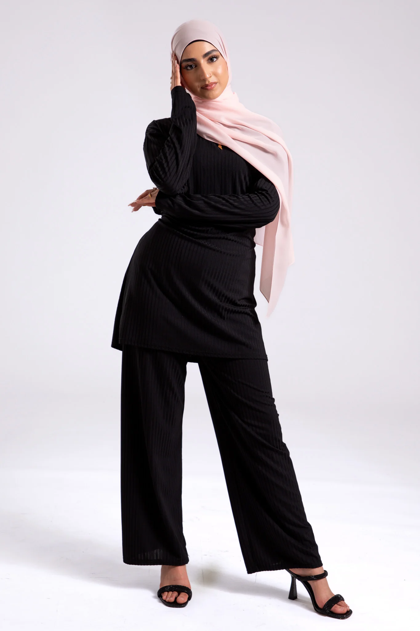 Soft Chiffon Hijab - Peach - Hayah Al-Muslimah