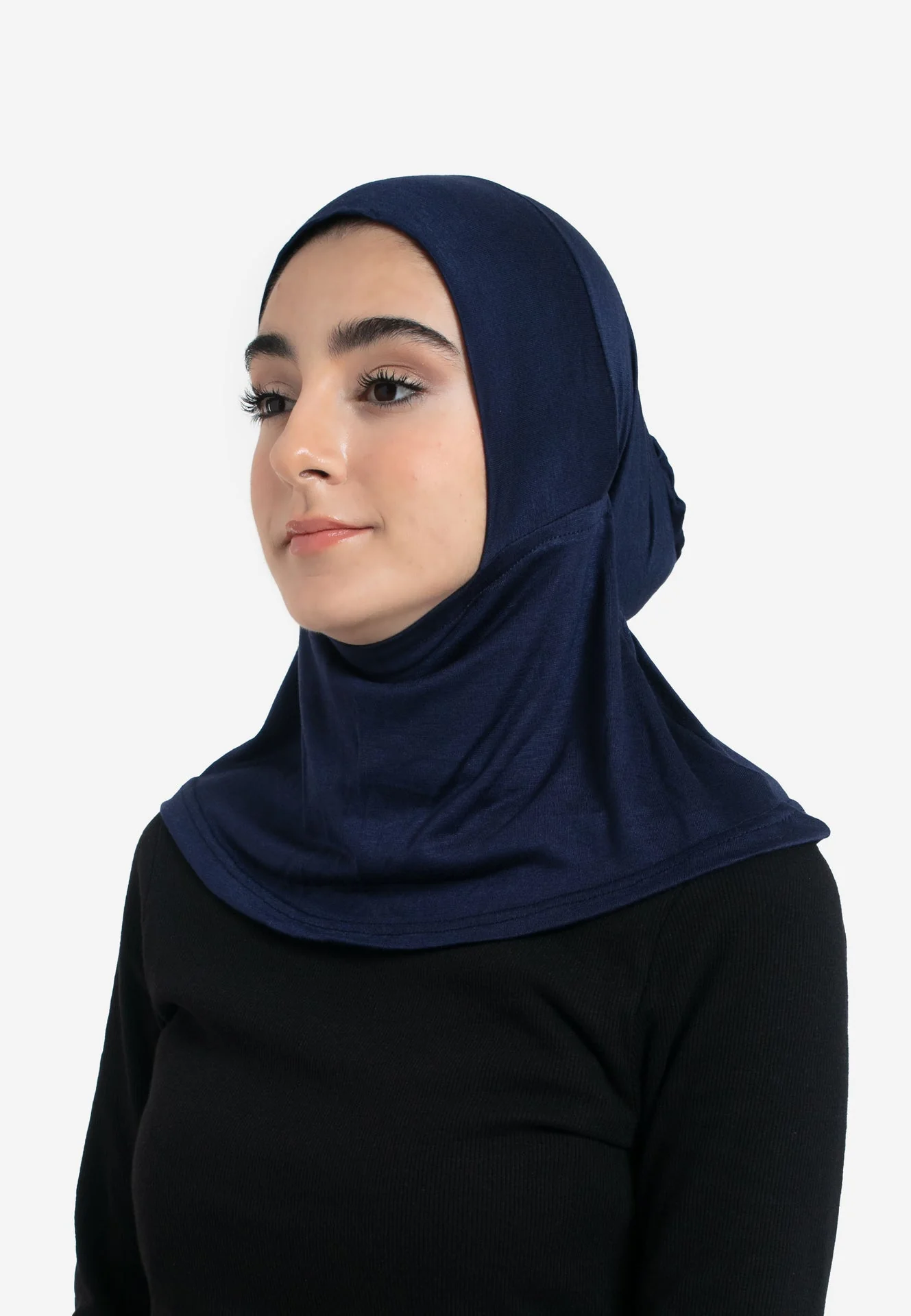 Full Coverage Hijab Cap - Navy - Hayah Al-Muslimah