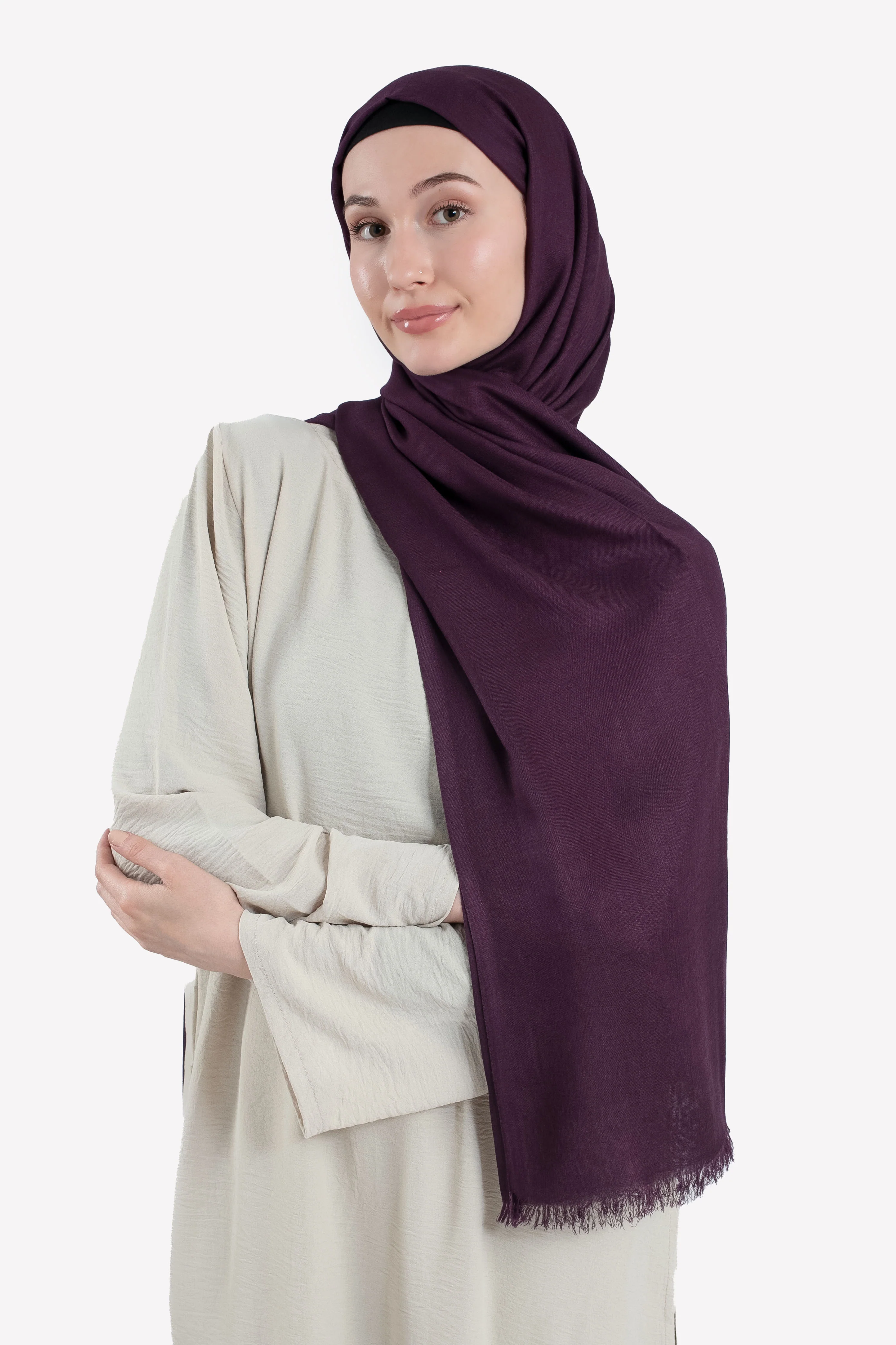 Premium Modal Hijab - Purple - Hayah Al-Muslimah