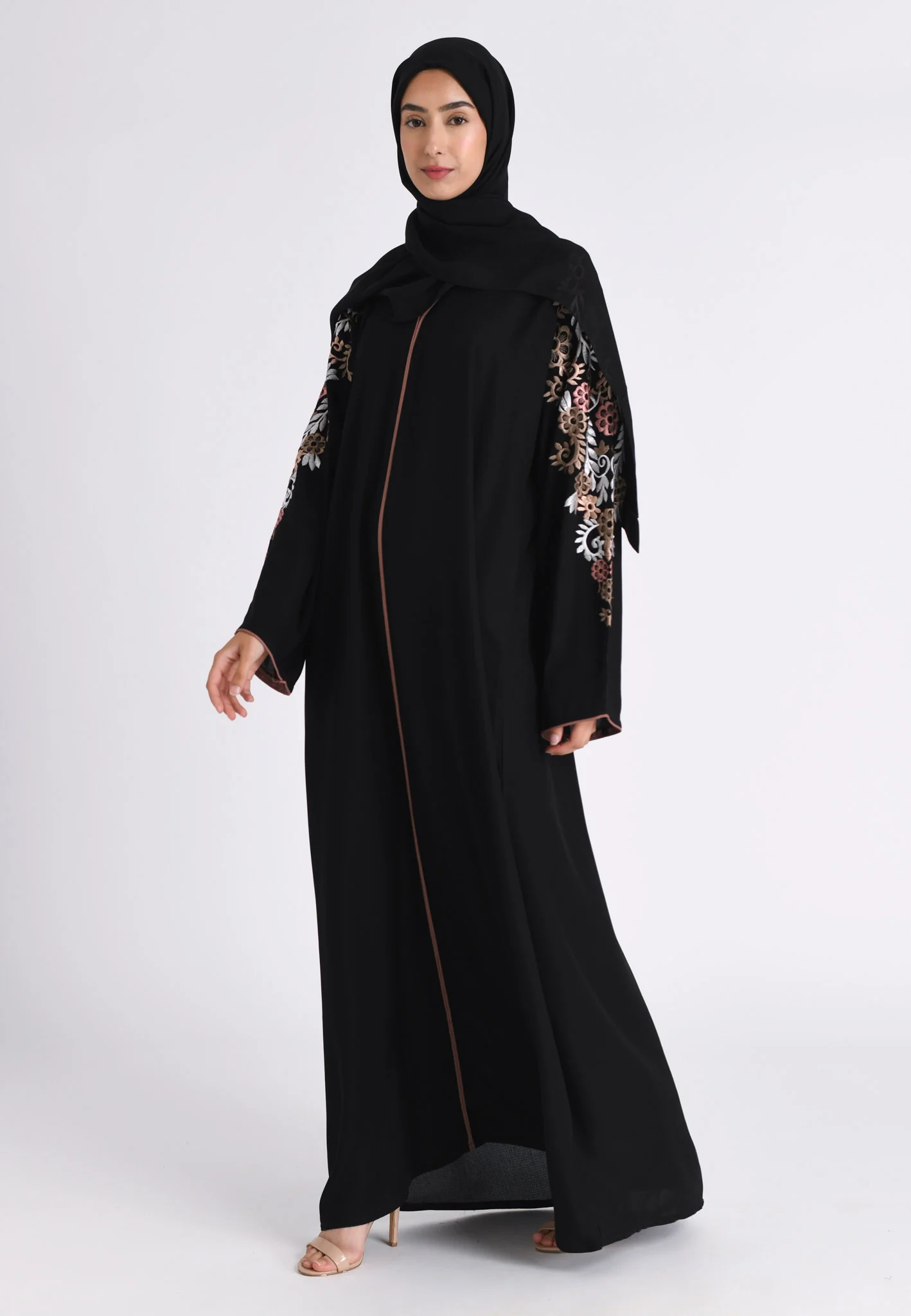 Hawaa Garden Embroidered Closed Abaya - Hayah Al-Muslimah