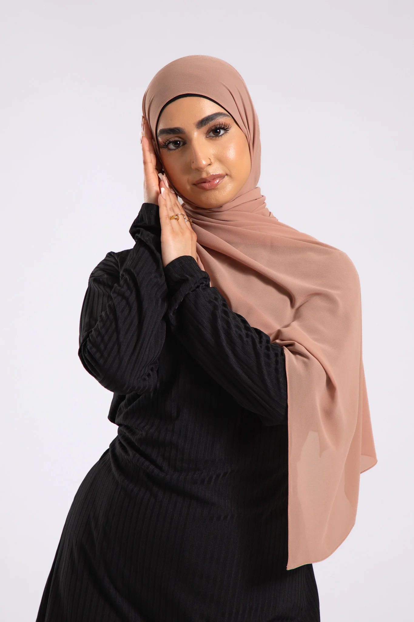 Premium Crepe Chiffon Hijab - Macchiato - Hayah Al-Muslimah
