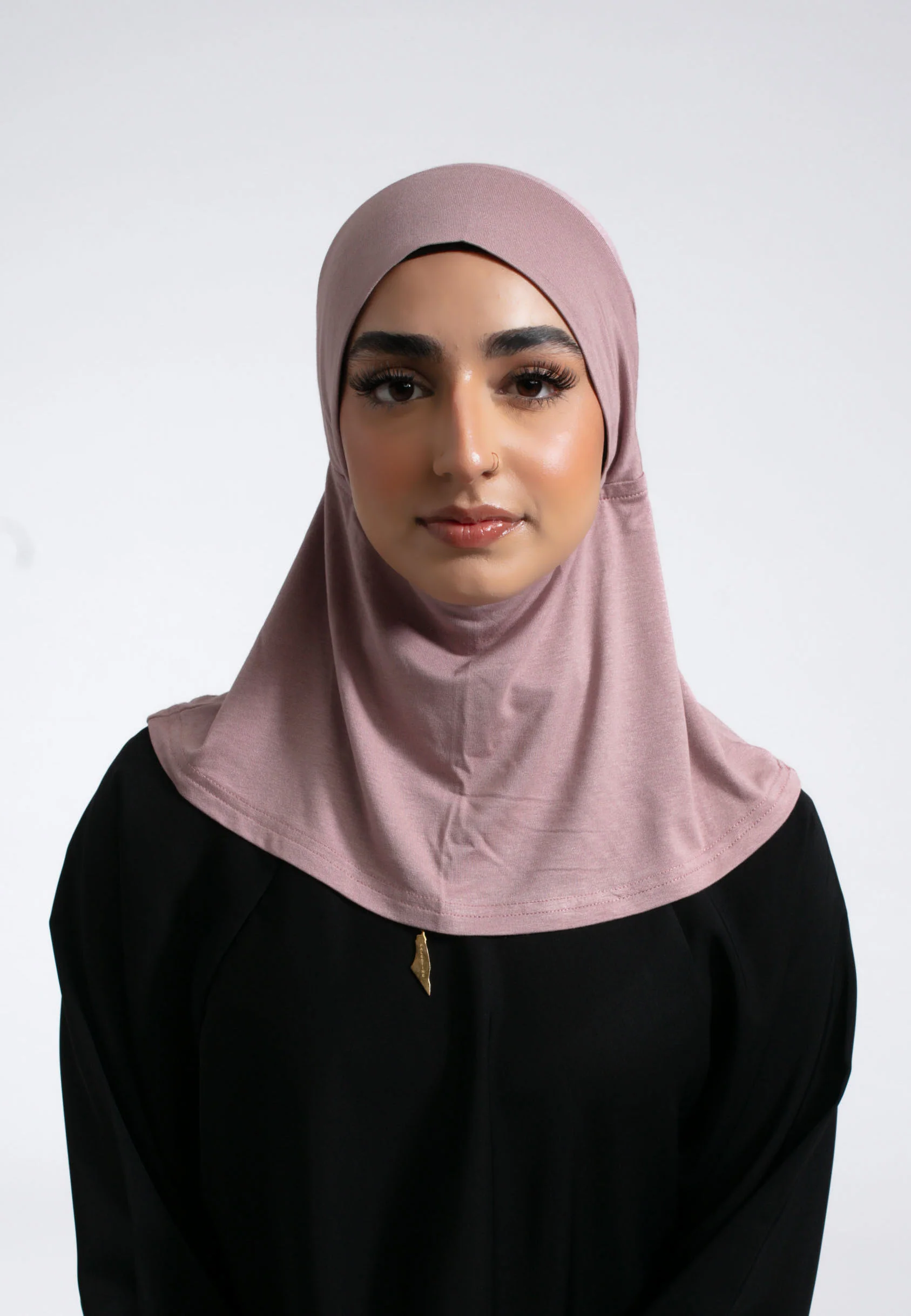 Full Coverage Hijab Cap - Dusky Pink - Hayah Al-Muslimah