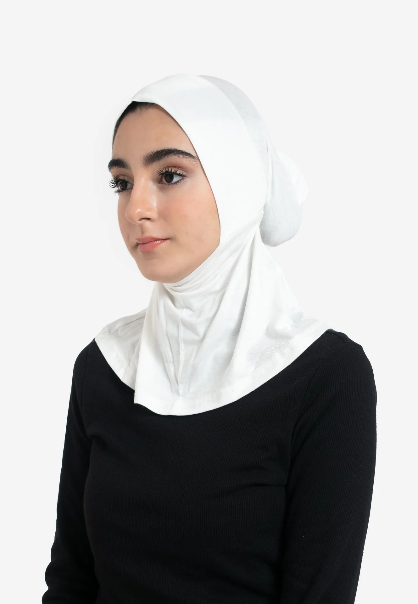 Full Coverage Hijab Cap - Off-White - Hayah Al-Muslimah