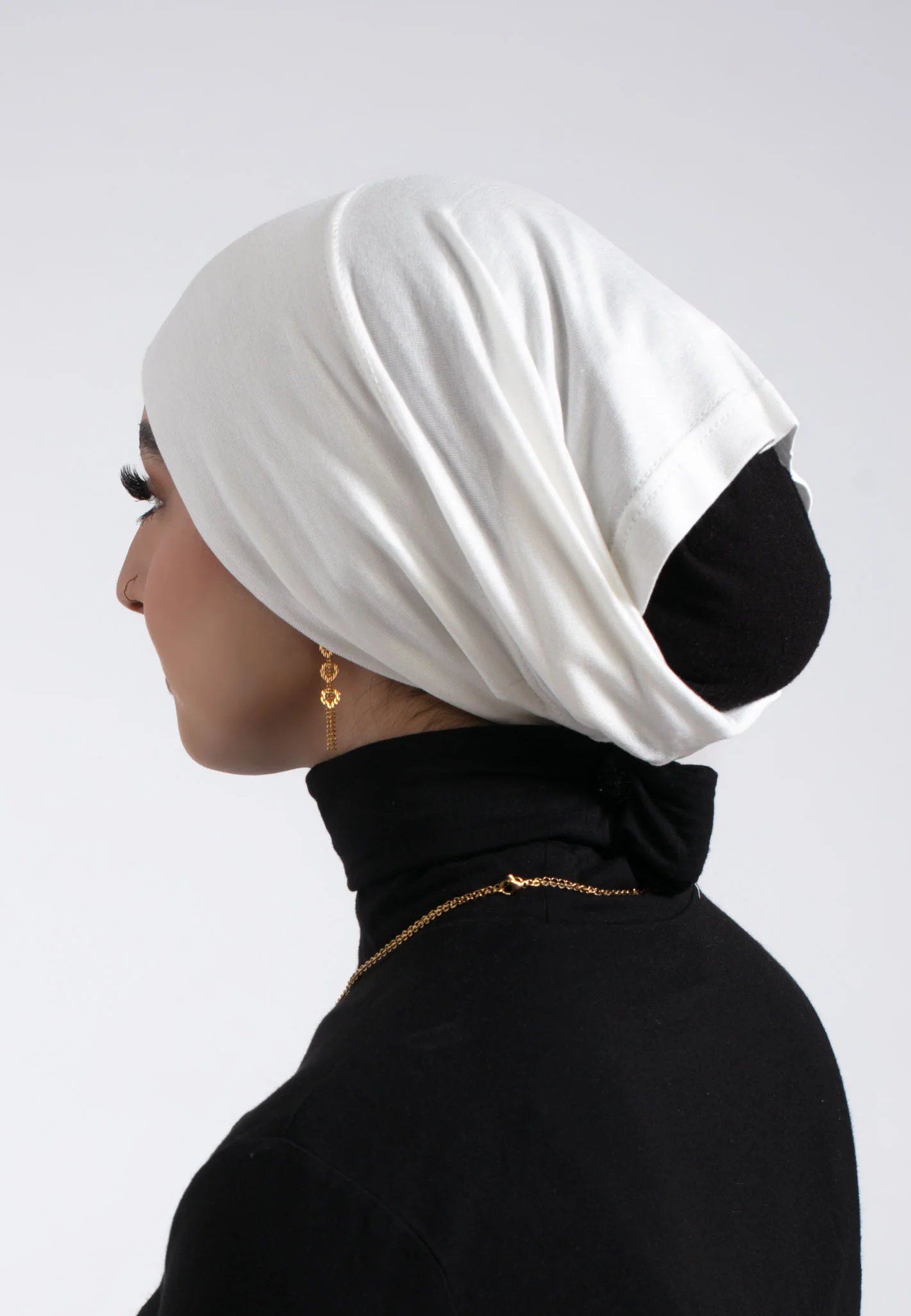 Tube Hijab Cap - Off White - Hayah Al-Muslimah