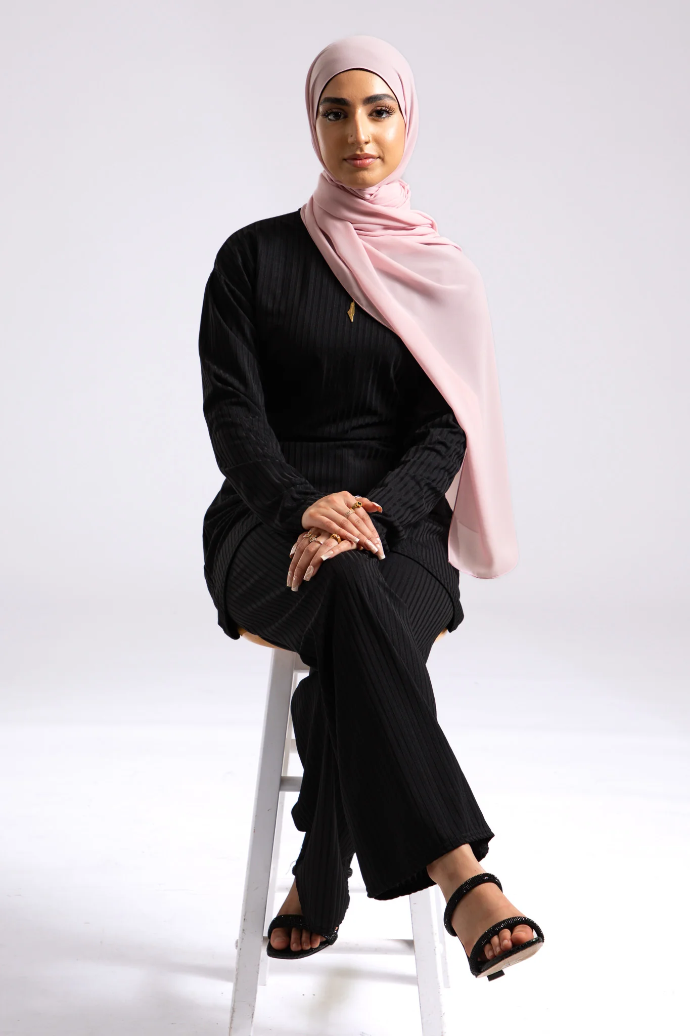 Soft Chiffon Hijab - Baby Pink - Hayah Al-Muslimah