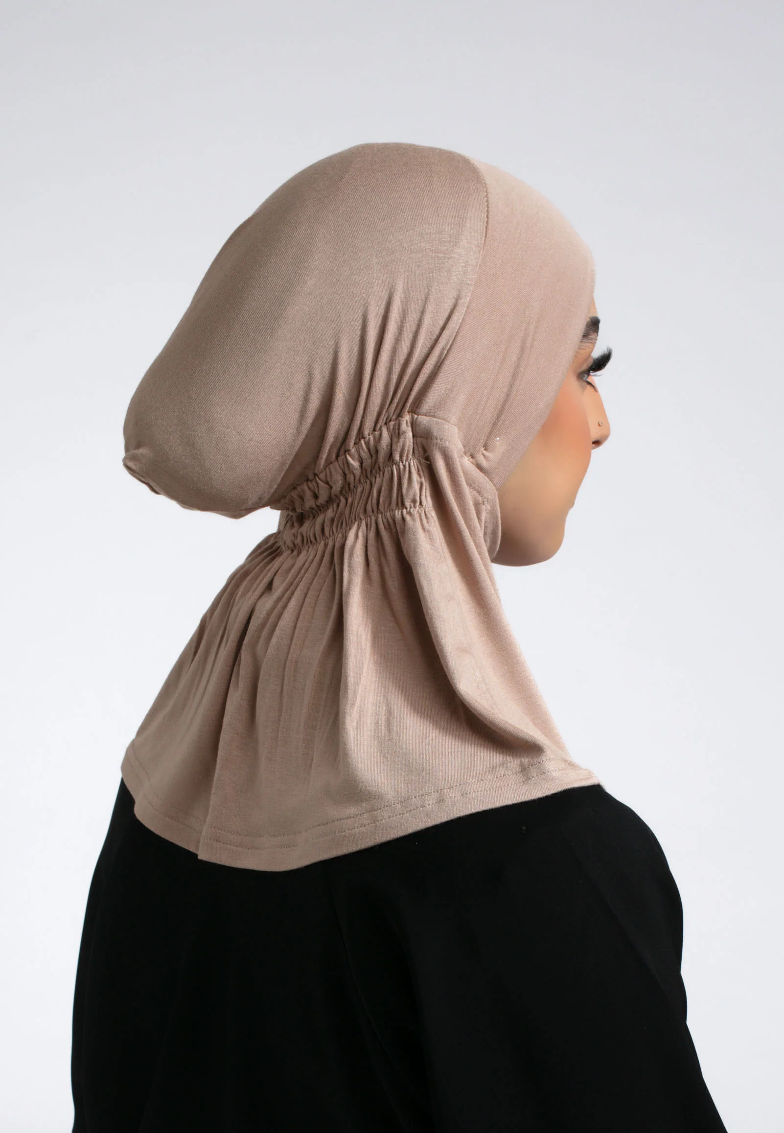 Full Coverage Hijab Cap - Macchiato - Hayah Al-Muslimah