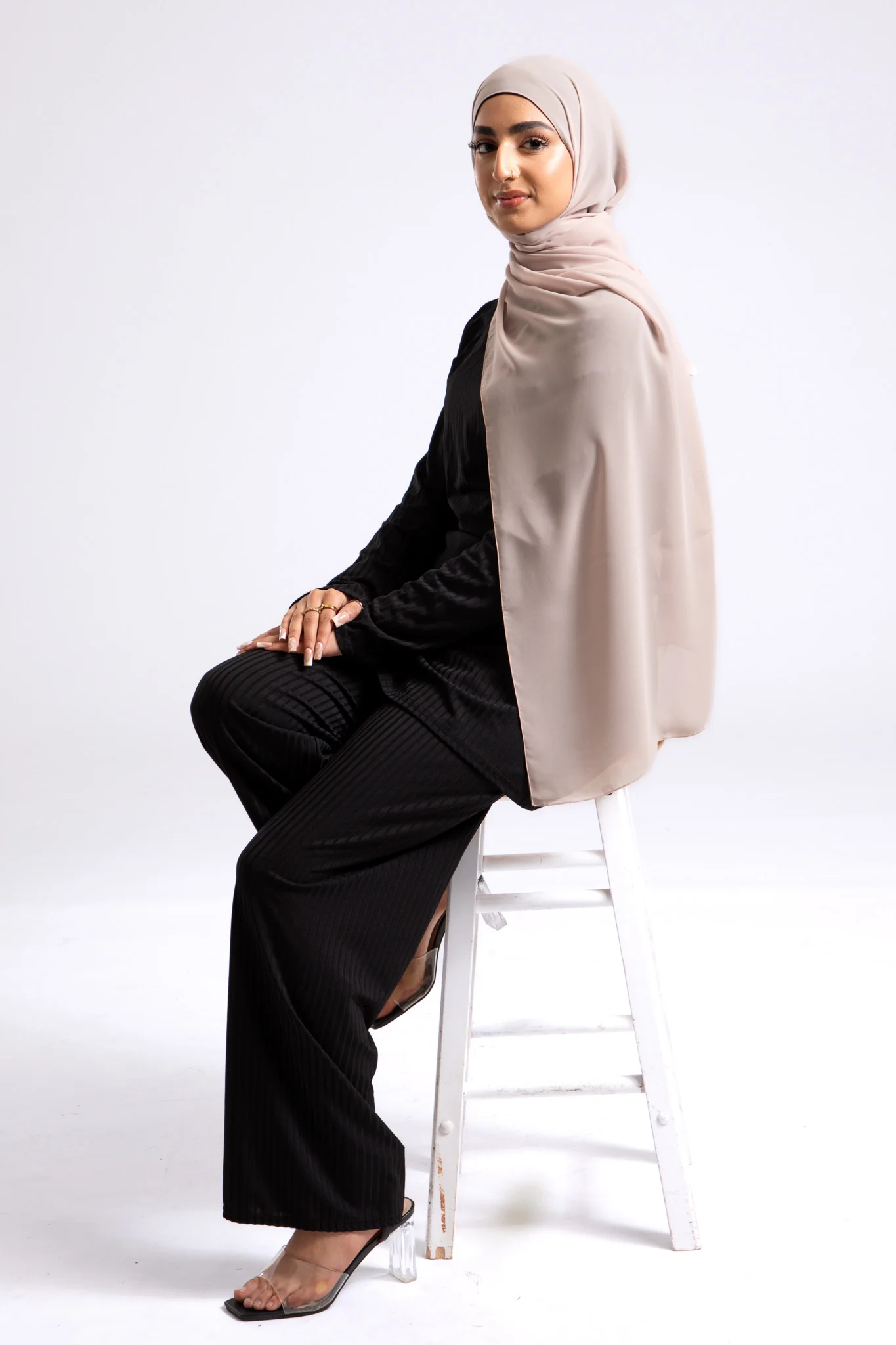 Luxury Soft Chiffon Hijab - Oat - Hayah Al-Muslimah