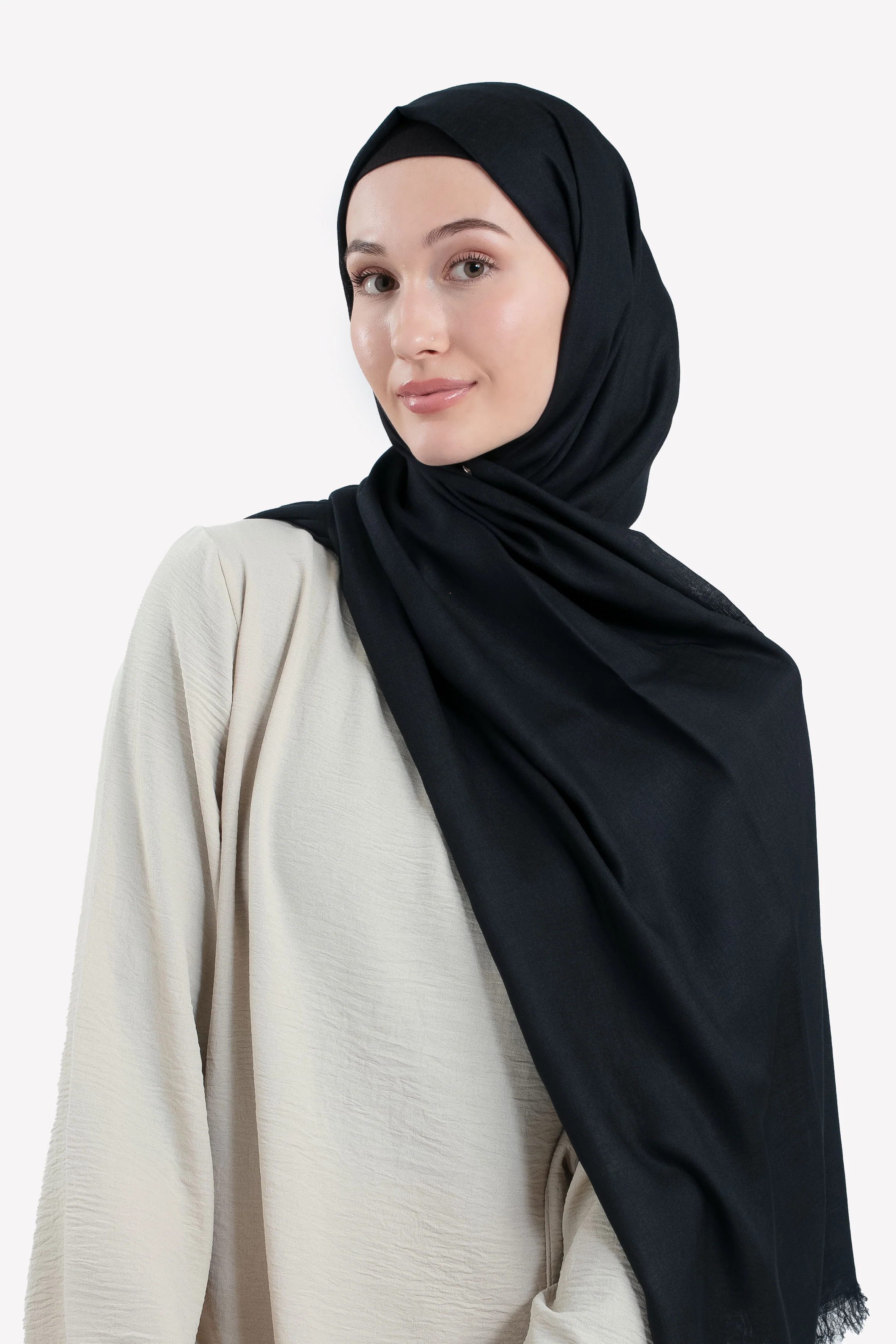 Premium Modal Hijab - Midnight - Hayah Al-Muslimah