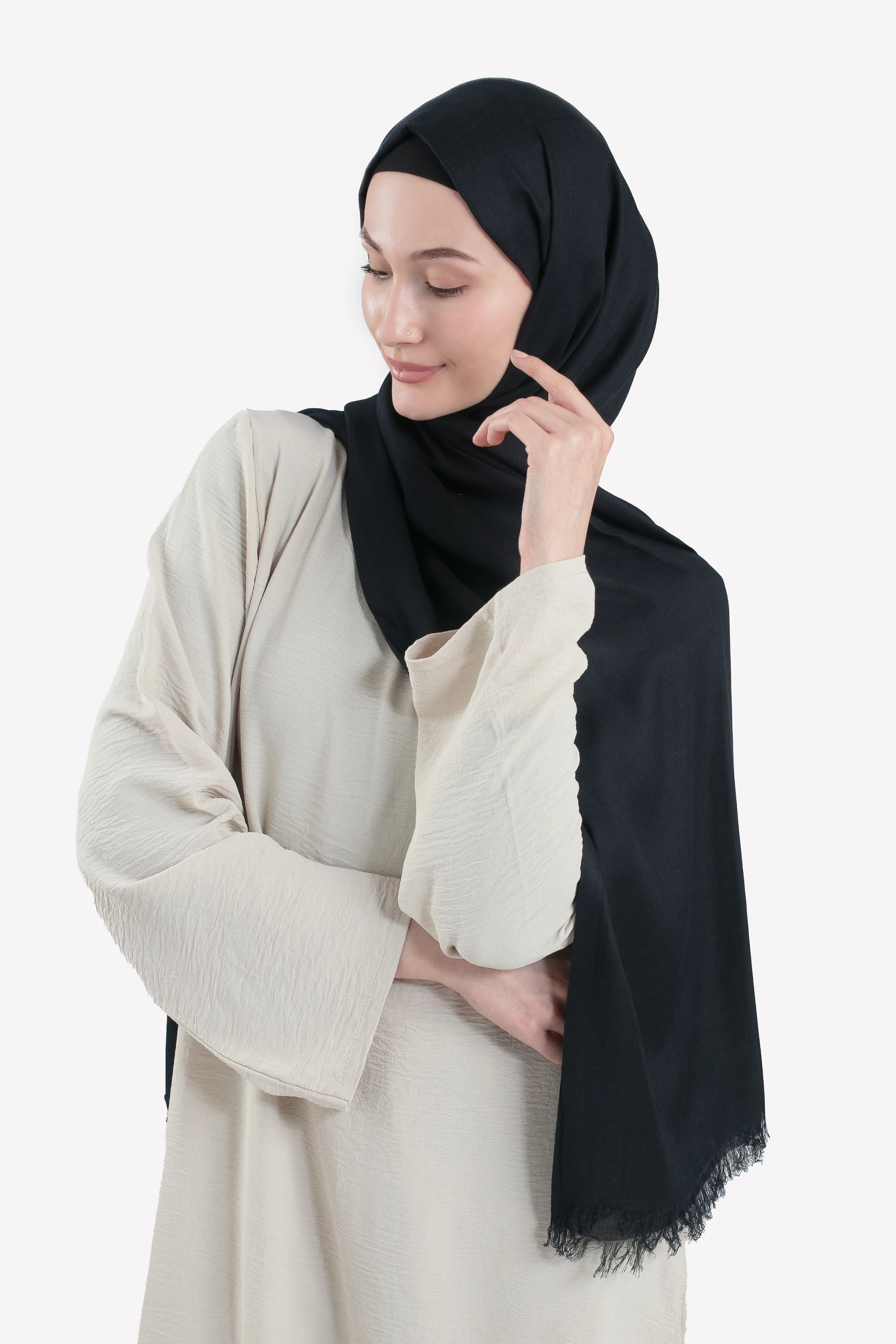 Premium Modal Hijab - Midnight - Hayah Al-Muslimah