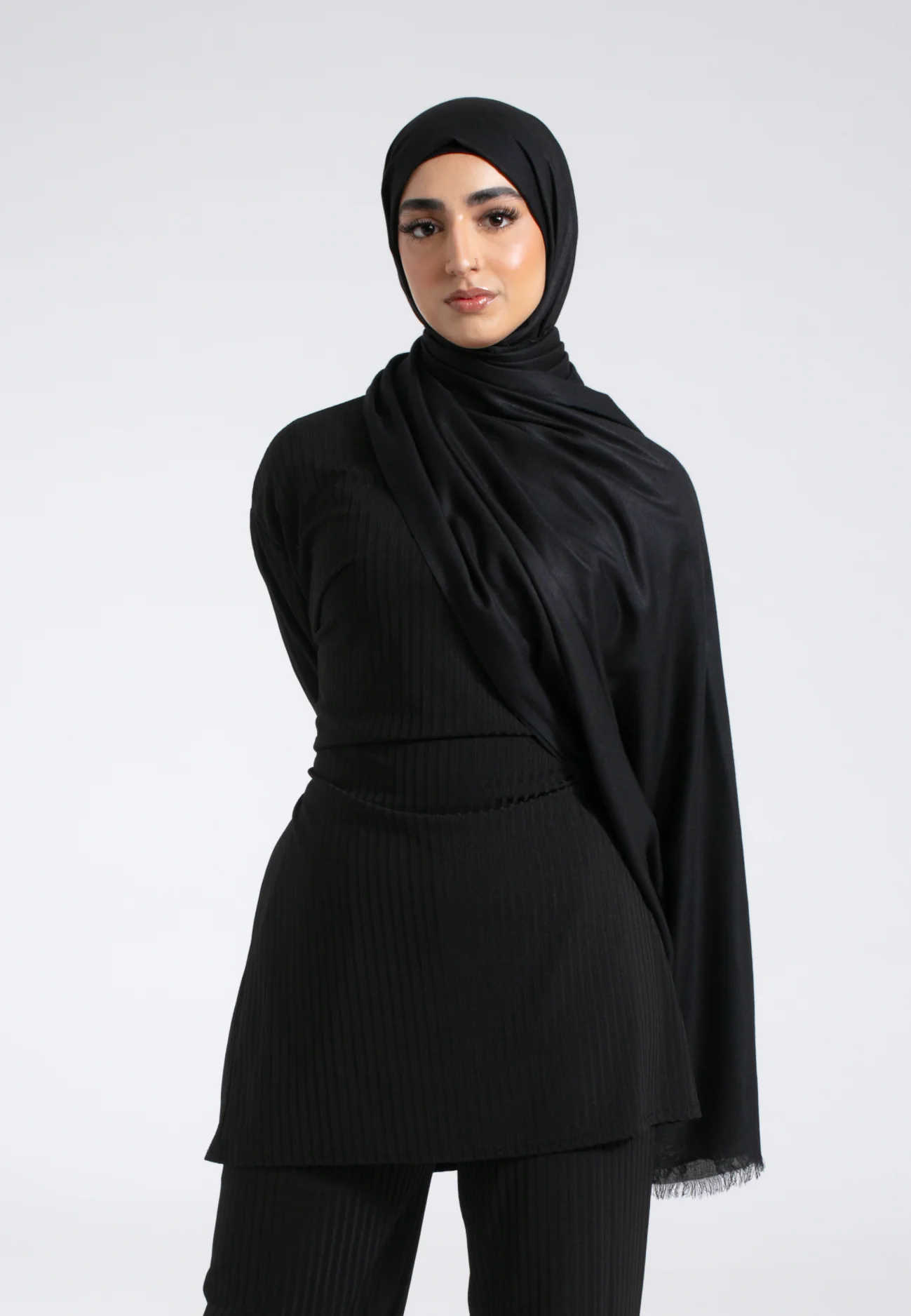 Premium Modal Hijab - Black - Hayah Al-Muslimah