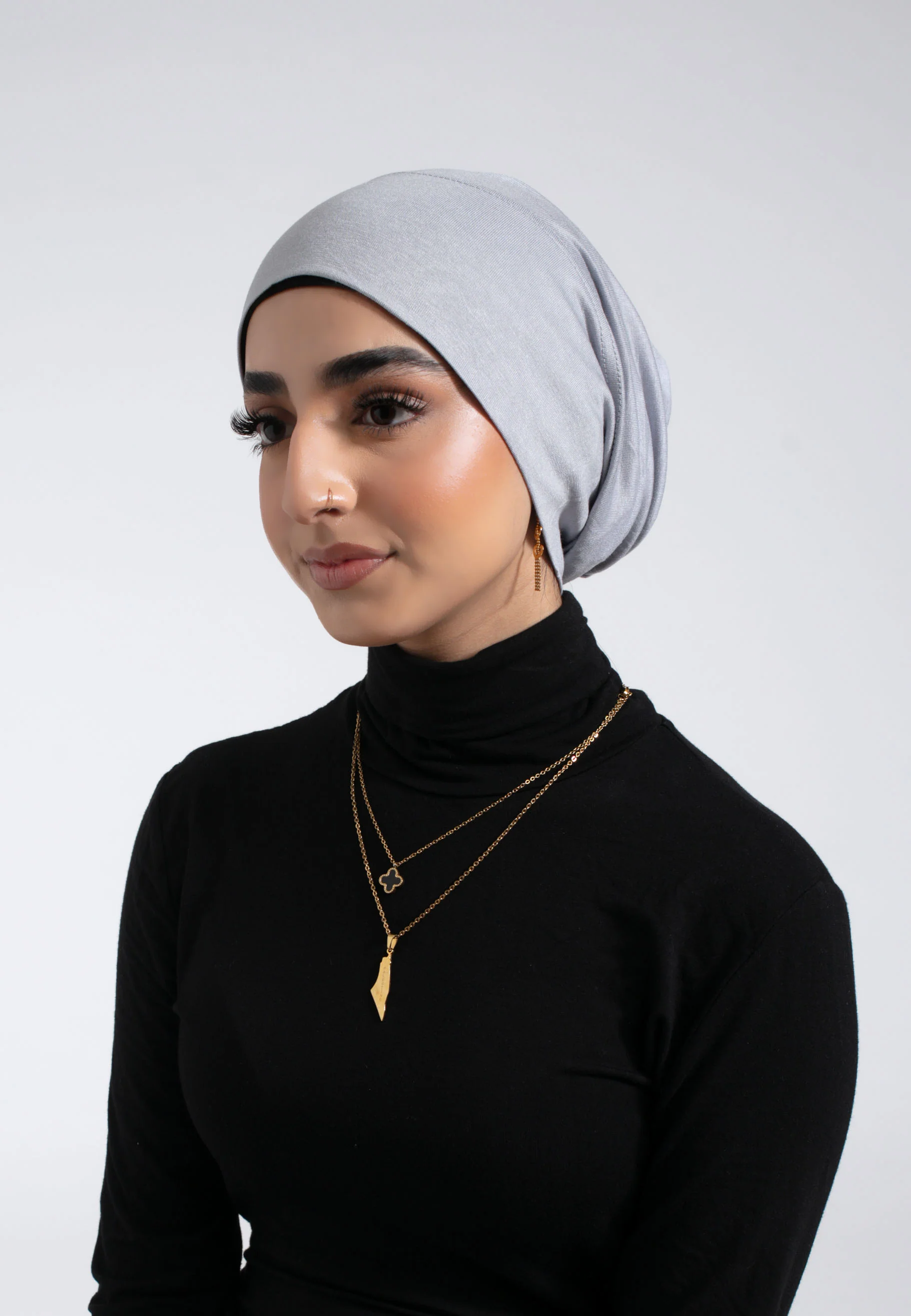 Tube Hijab Cap - Grey - Hayah Al-Muslimah
