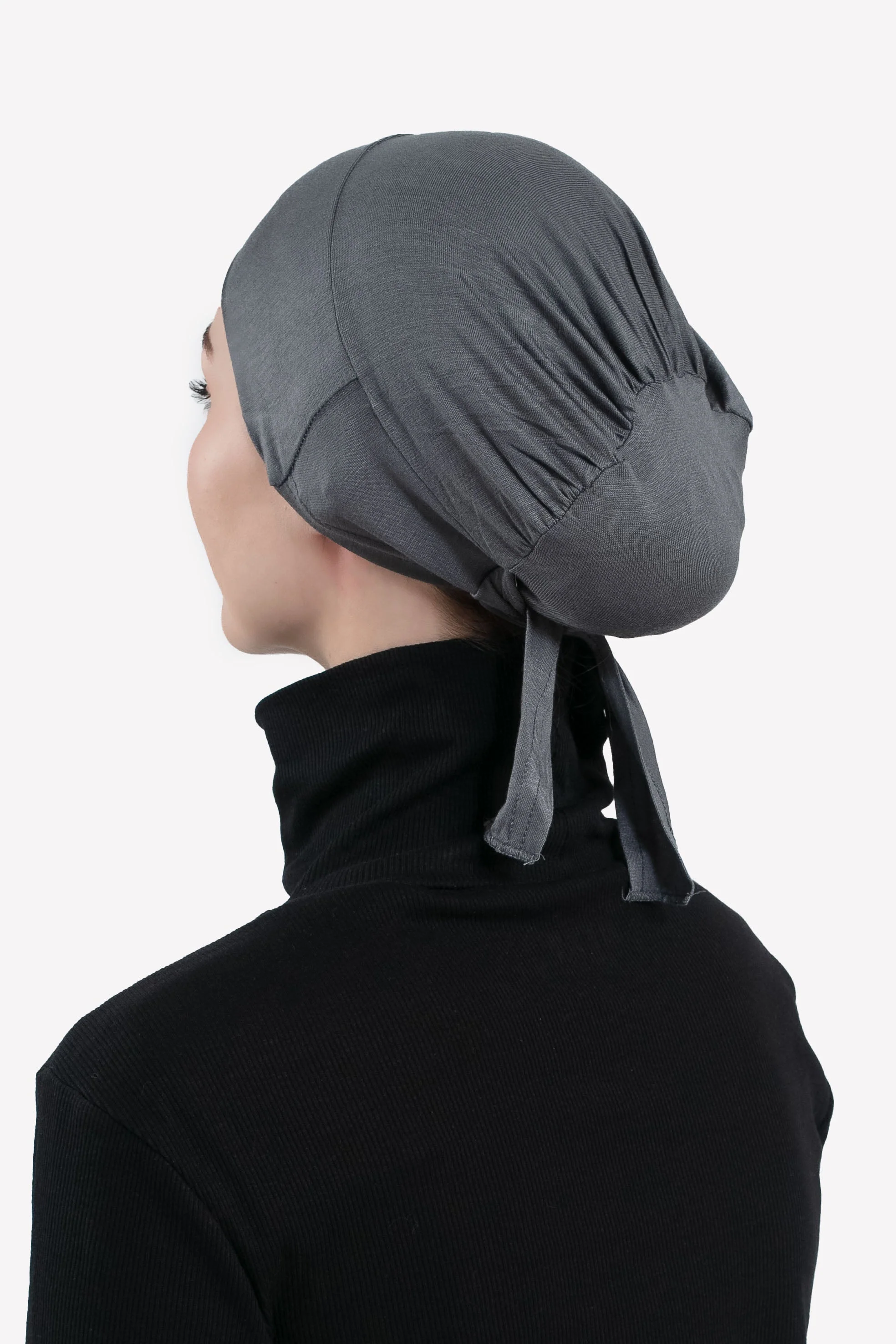 Tie Back Hijab Cap - Fossil Grey - Hayah Al-Muslimah