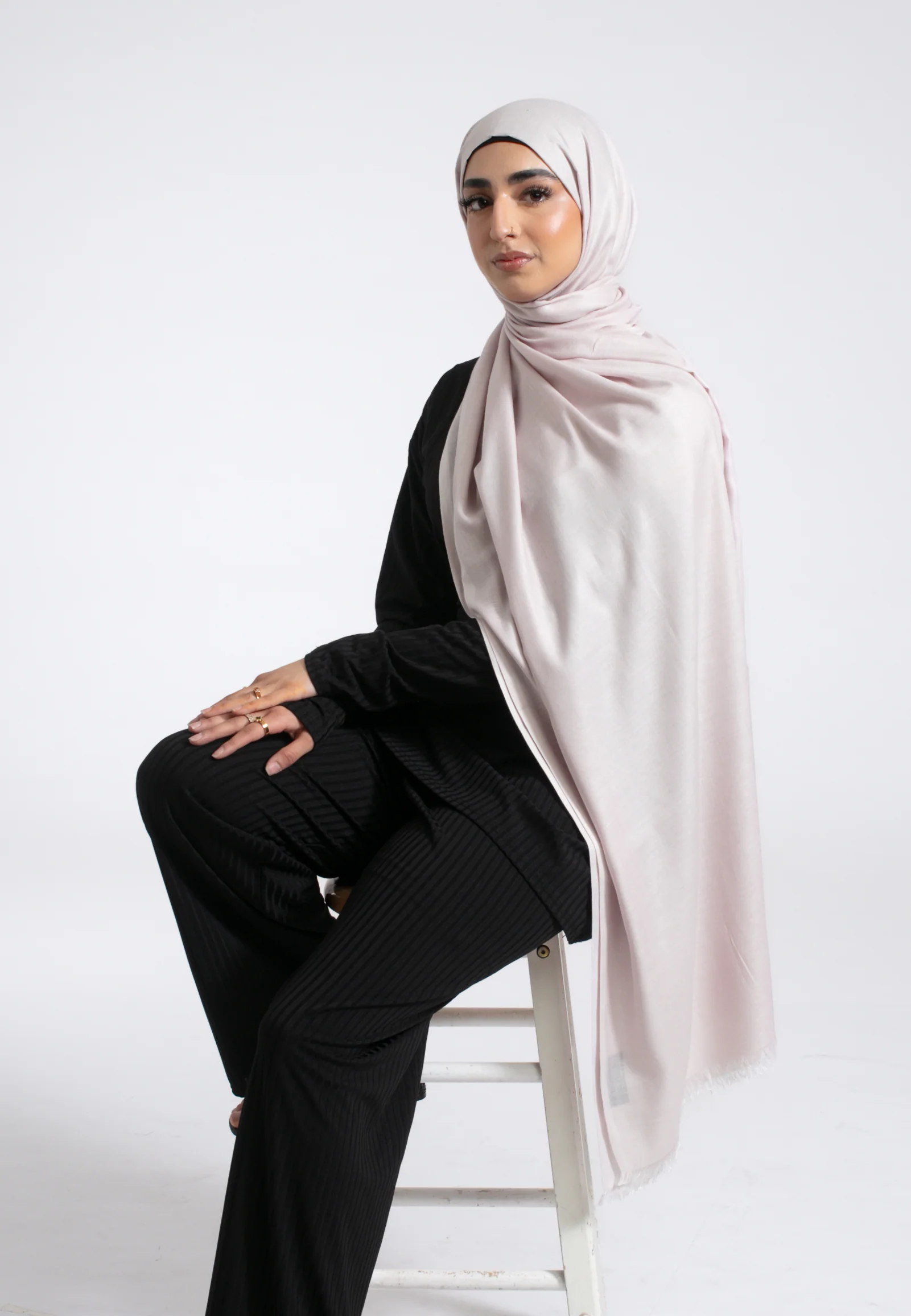 Premium Modal Hijab - Snow White - Hayah Al-Muslimah