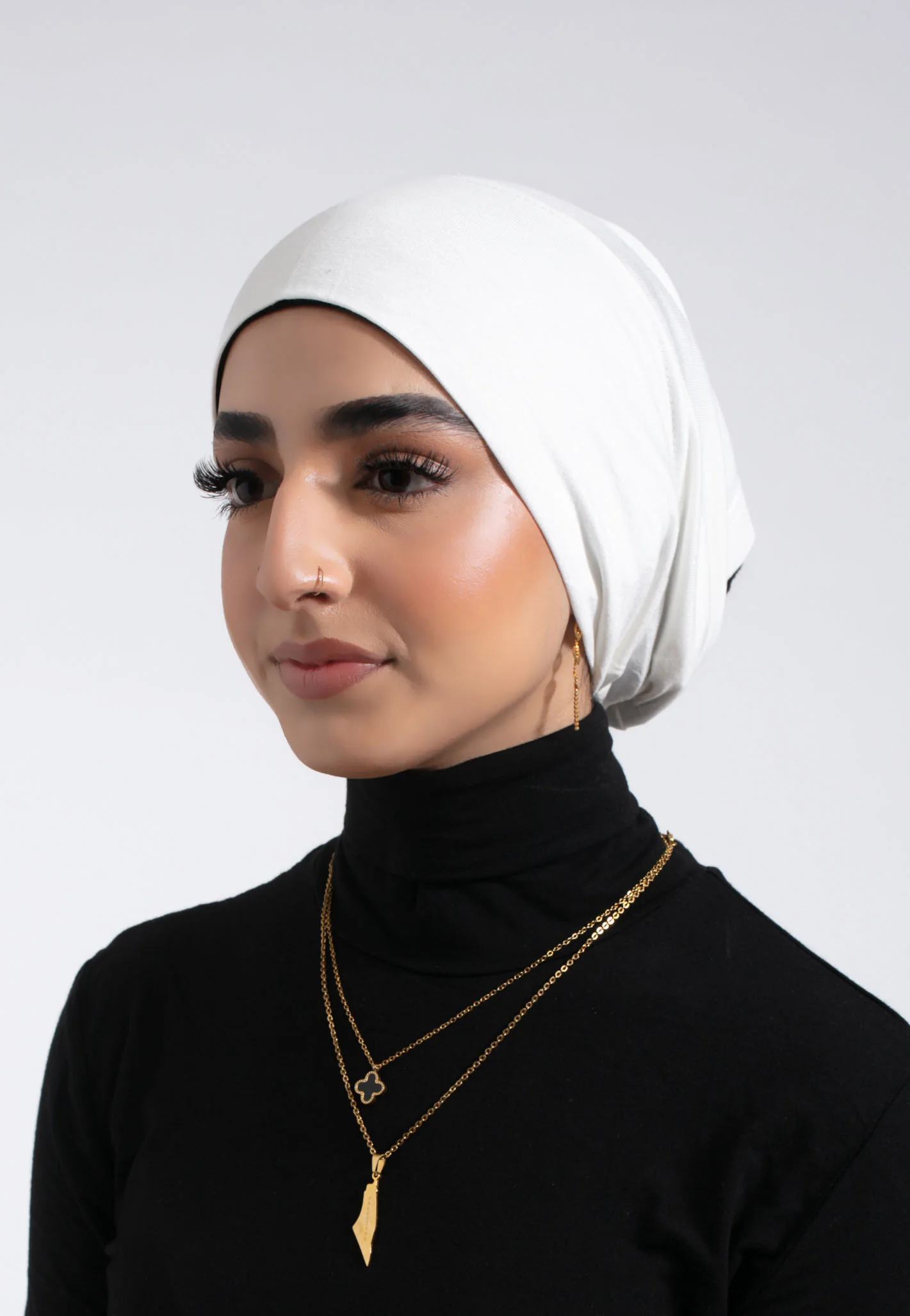 Tube Hijab Cap - Off White - Hayah Al-Muslimah