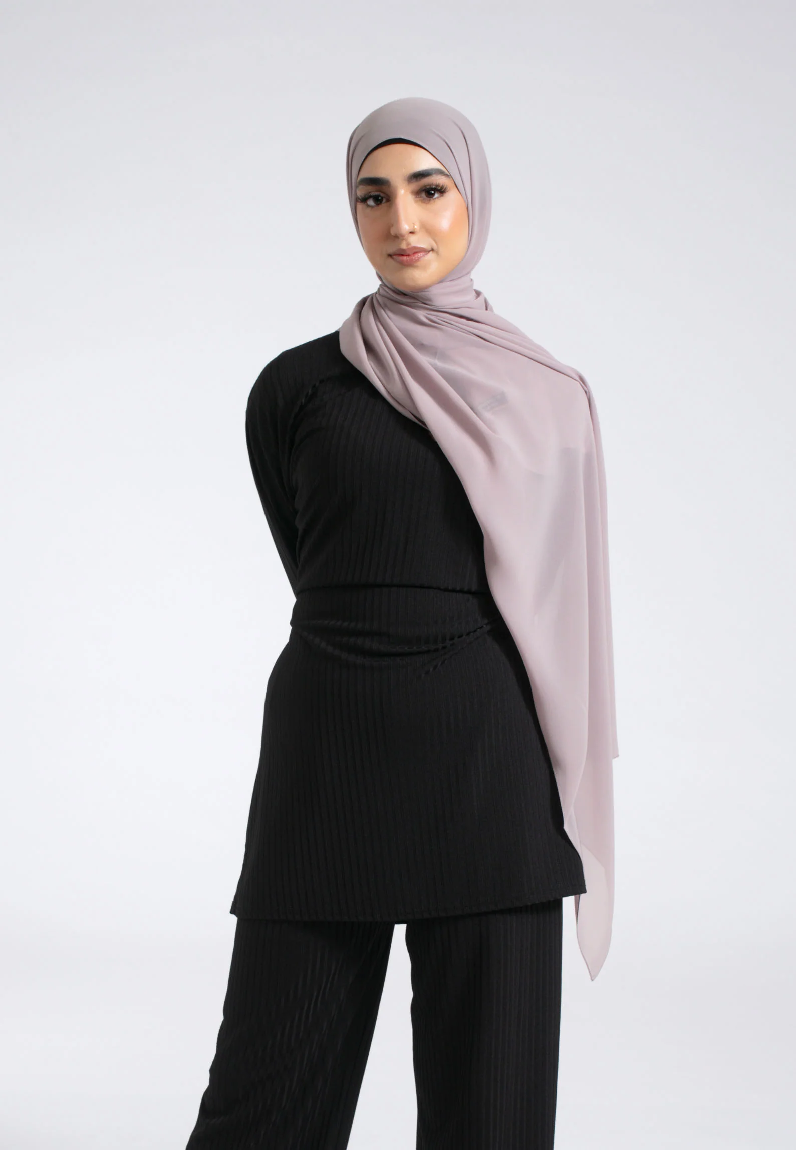Luxury Soft Chiffon Hijab - Truffle Mushroom - Hayah Al-Muslimah