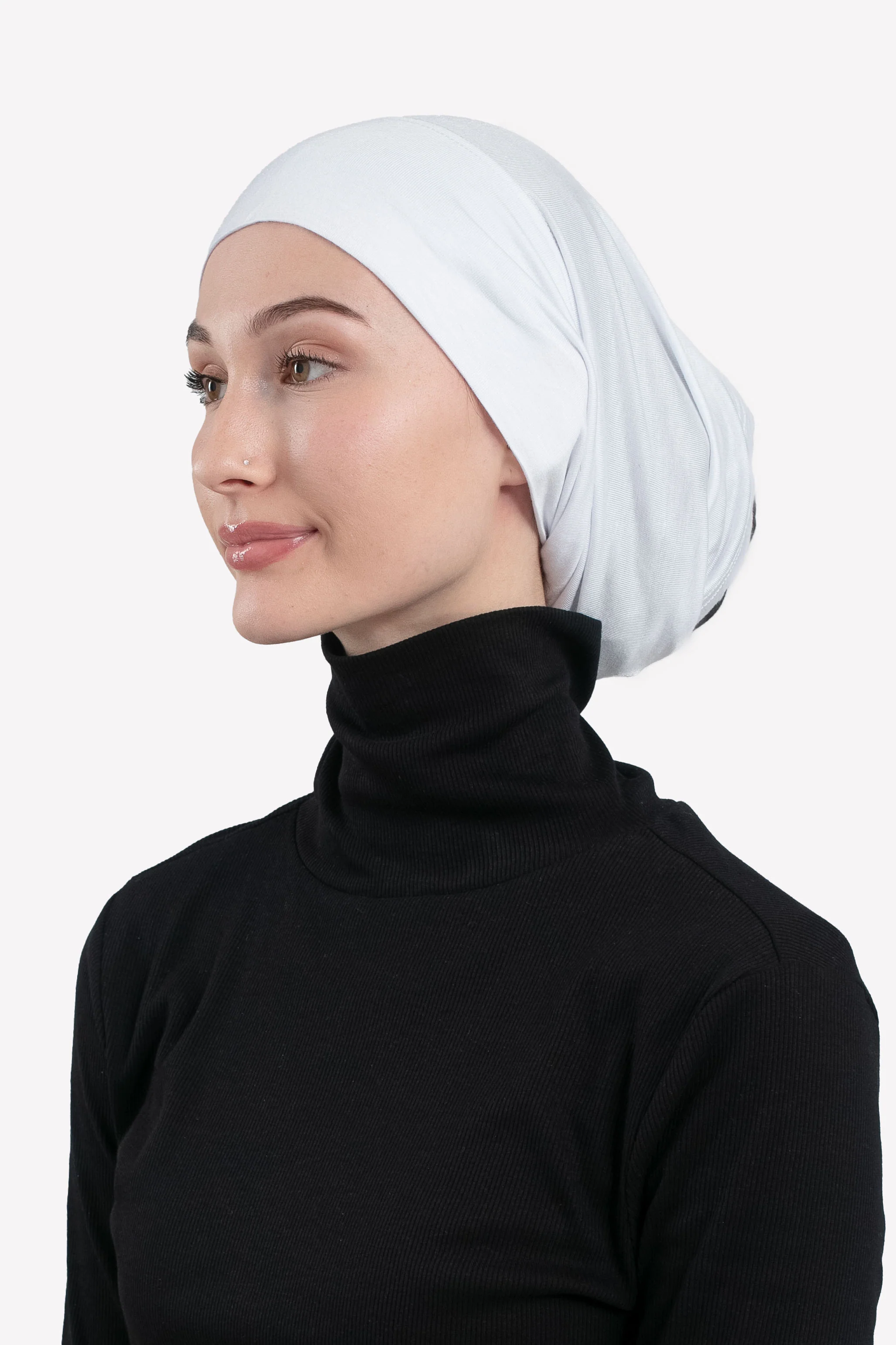 Tube Hijab Cap - Jasmine White - Hayah Al-Muslimah
