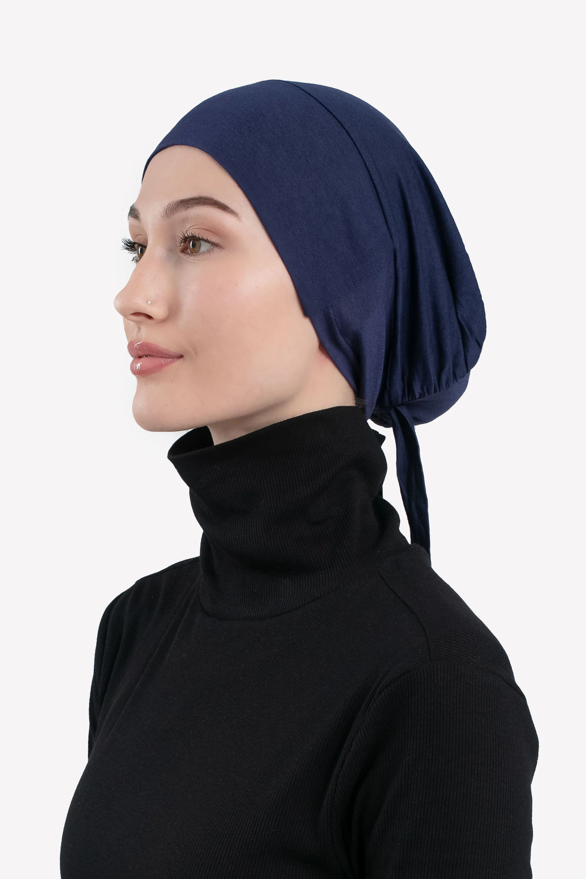 Tie Back Hijab Cap - Navy - Hayah Al-Muslimah
