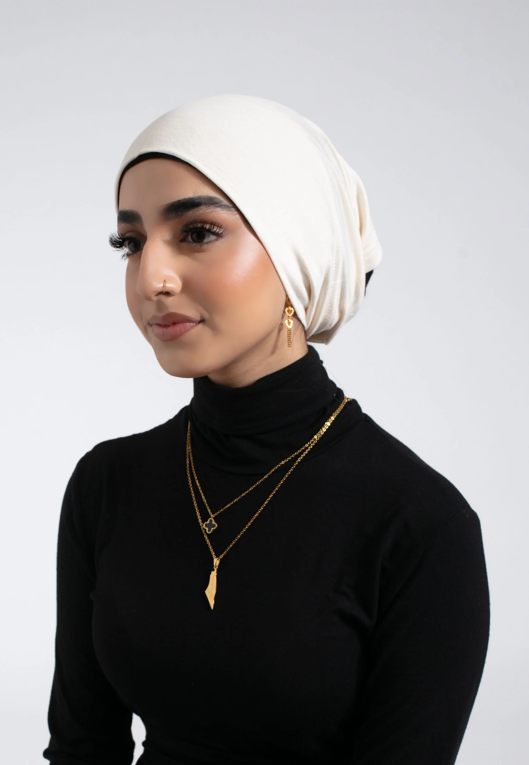 Tube Hijab Cap - Cream - Hayah Al-Muslimah